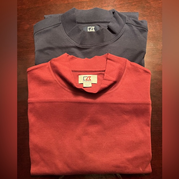 Cutter & Buck/ XXL/ Blue/ Mock Turtleneck - Picture 1 of 3